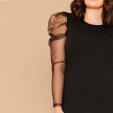 Load image into Gallery viewer, PUFFED SHOULDER  SLEEVE PENCIL DRESS
